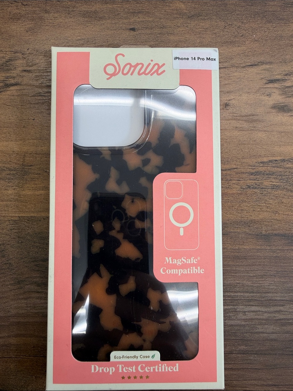 Sonix Tortoiseshell MagSafe Compatible iPhone Case - Black & Brown